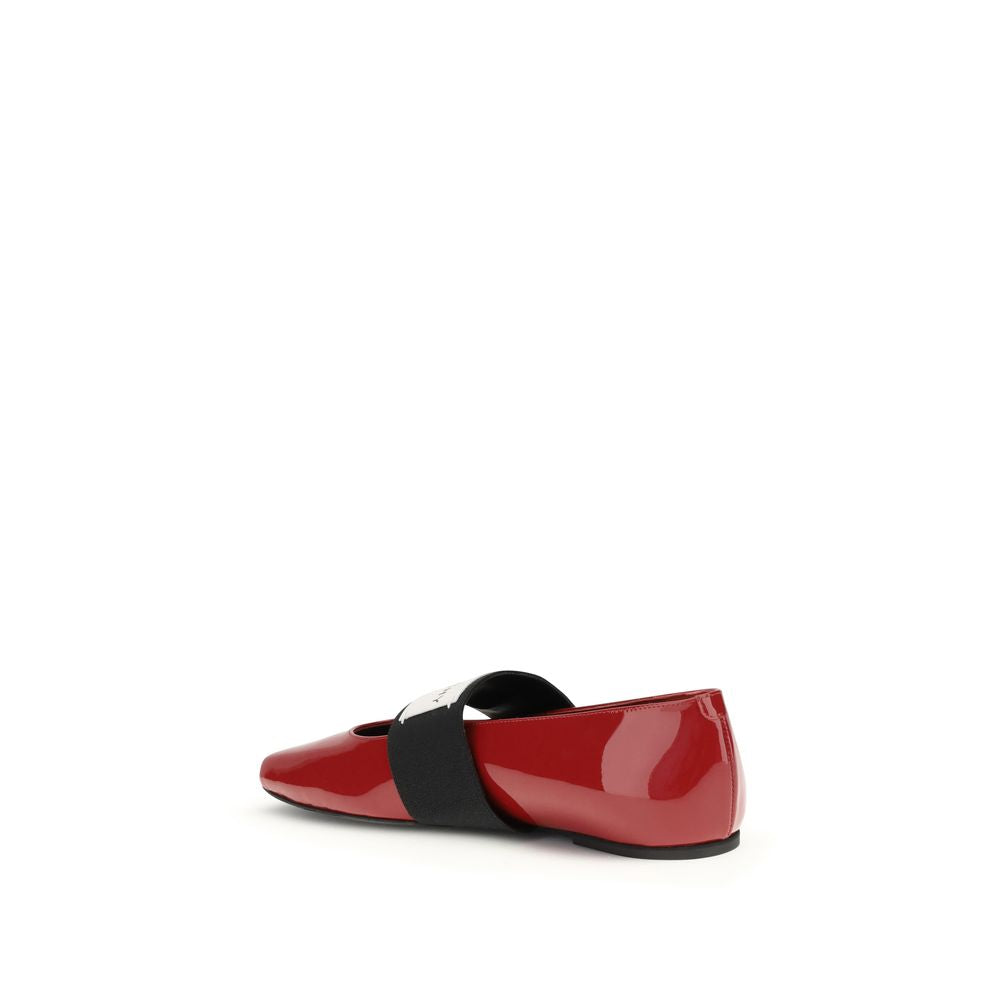 Givenchy Patent-leather Squared Ballerinas