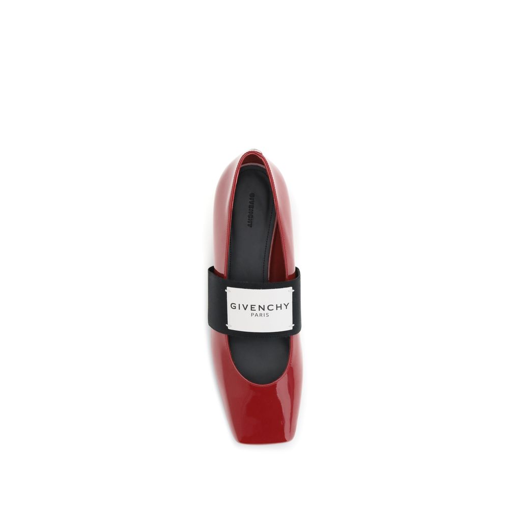 Givenchy Patent-leather Squared Ballerinas