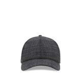 Brunello Cucinelli Prince of Wales Fabric Baseball Hat with Shiny Band