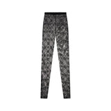 Marine Serre Recycled Mesh Flocked Tights