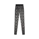 Marine Serre Recycled Mesh Flocked Tights