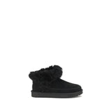 UGG Black Leather Ankle Boots