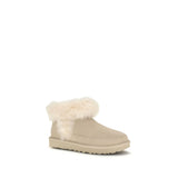 UGG Beige Leather Ankle Boots