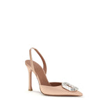 Amina Muaddi Multicolor Calf Leather Bos Taurus High Heel Pumps