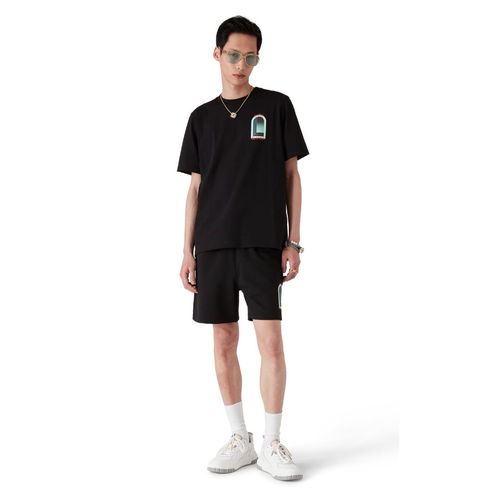 Casablanca Black Cotton T-Shirt