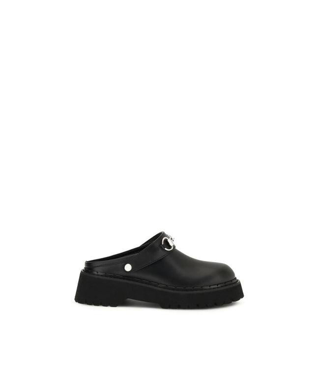Gucci Black Leather Mules