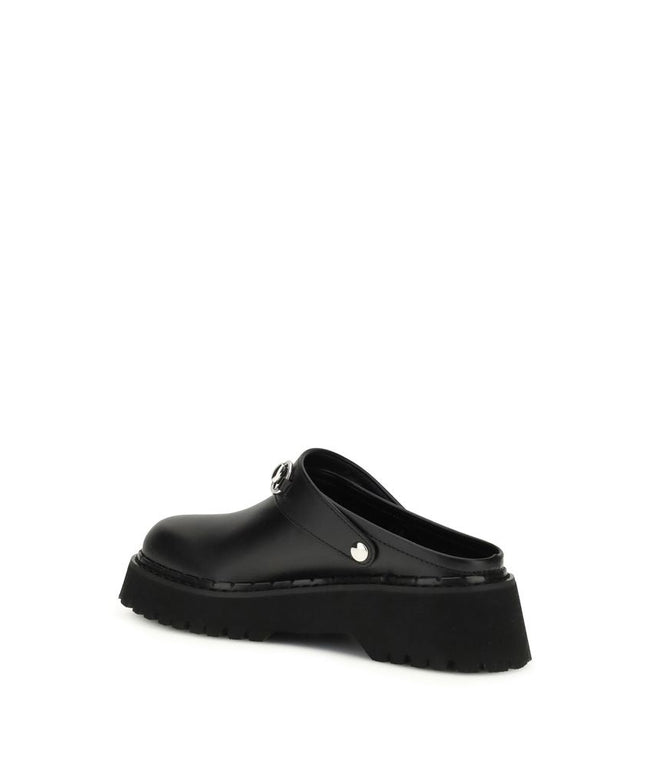 Gucci Black Leather Mules
