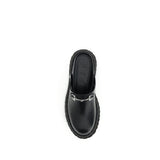 Gucci Black Leather Mules