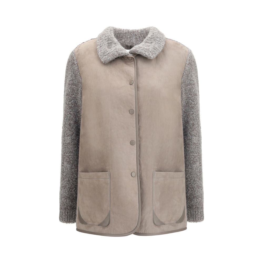 Giorgio Armani Gray Calf Leather Bos Taurus Clothing