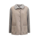 Giorgio Armani Gray Calf Leather Bos Taurus Clothing