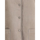 Giorgio Armani Gray Calf Leather Bos Taurus Clothing
