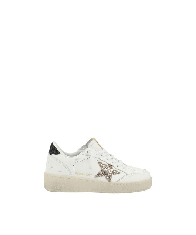 Golden Goose White Calf Leather Bos Taurus Low Top Sneakers
