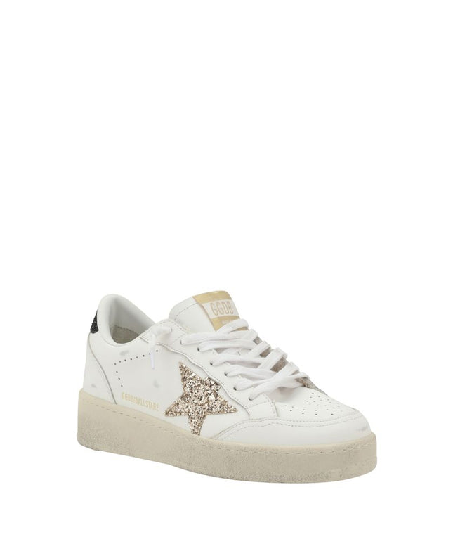 Golden Goose White Calf Leather Bos Taurus Low Top Sneakers