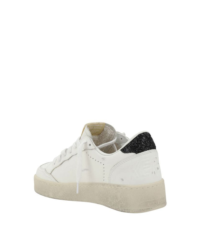 Golden Goose White Calf Leather Bos Taurus Low Top Sneakers