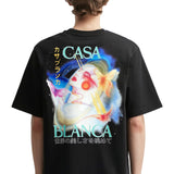 Casablanca Black Cotton T-Shirt