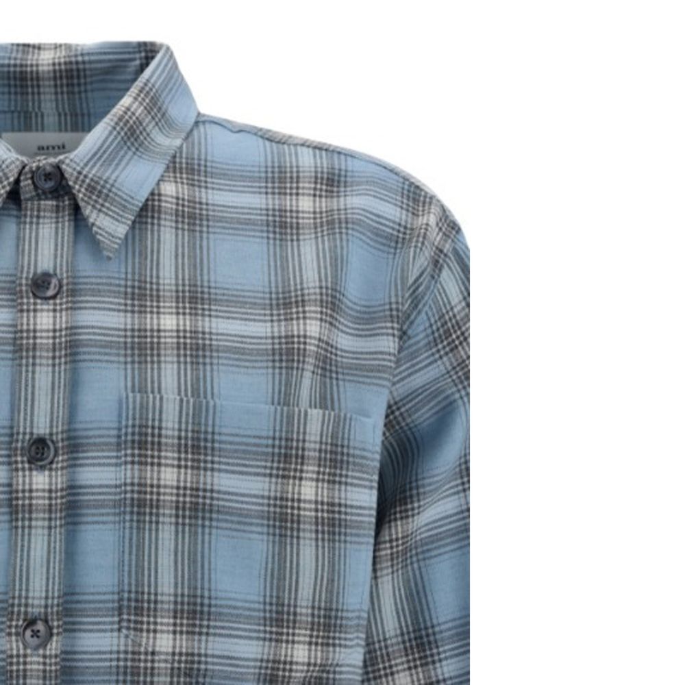 Ami Paris Blue Denim Shirt