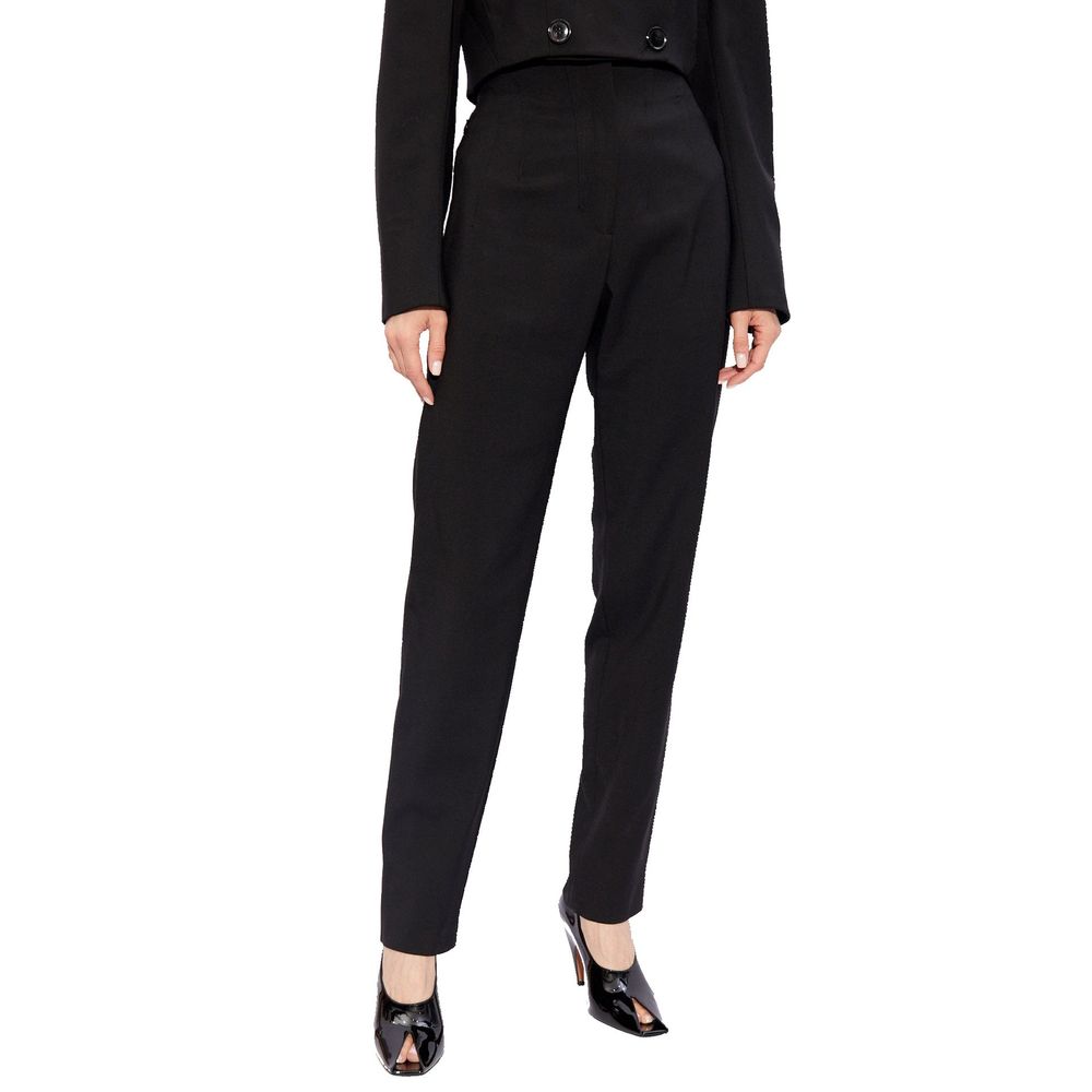 Alaïa Black Elastane Casual Pants