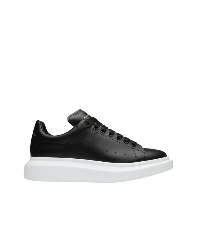 Alexander McQueen Black Calfskin Chunky Sneakers