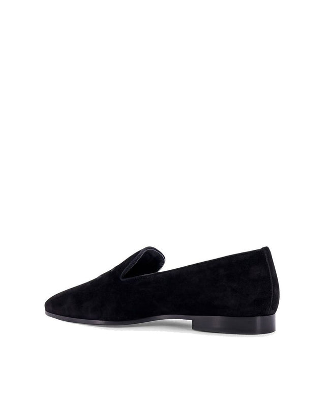 Celine Black Calfskin Slip-On Loafers
