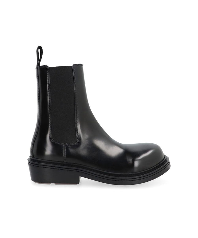 Bottega Veneta Black Calfskin Chelsea Boots