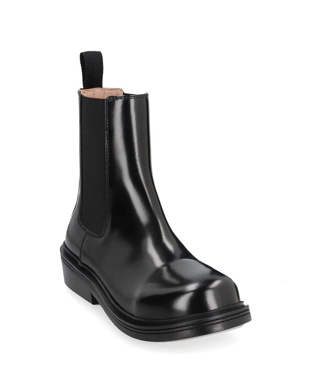 Bottega Veneta Black Calfskin Chelsea Boots