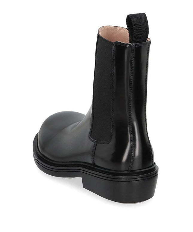 Bottega Veneta Black Calfskin Chelsea Boots
