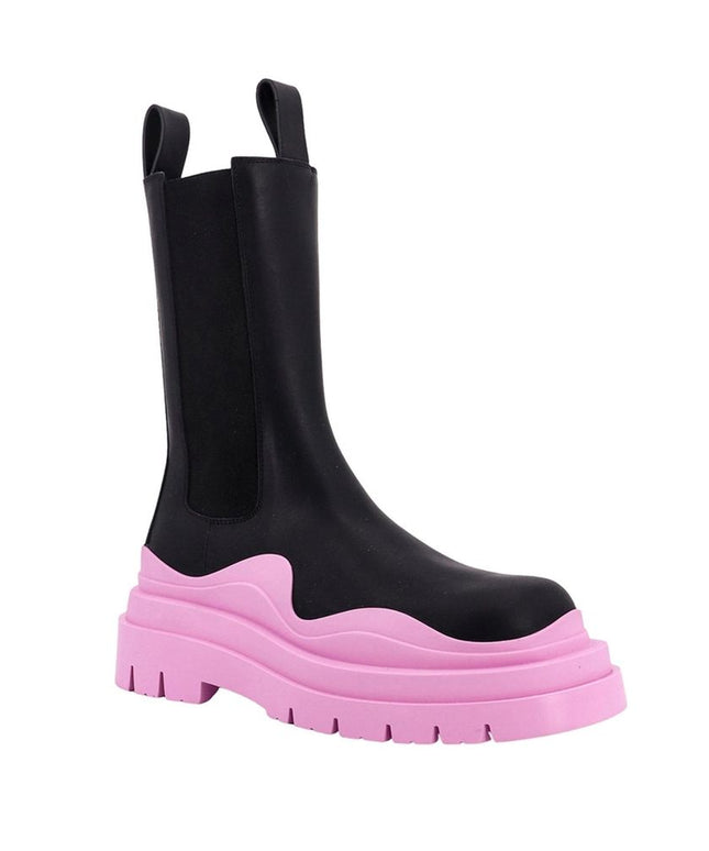 Bottega Veneta Black Calfskin Chelsea Boots