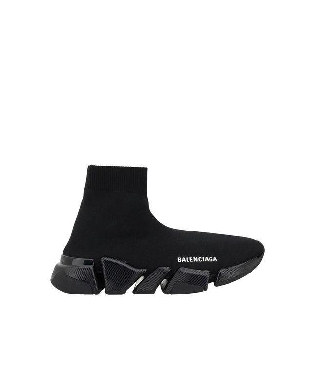 Balenciaga Black Fabric Athletic Sneakers