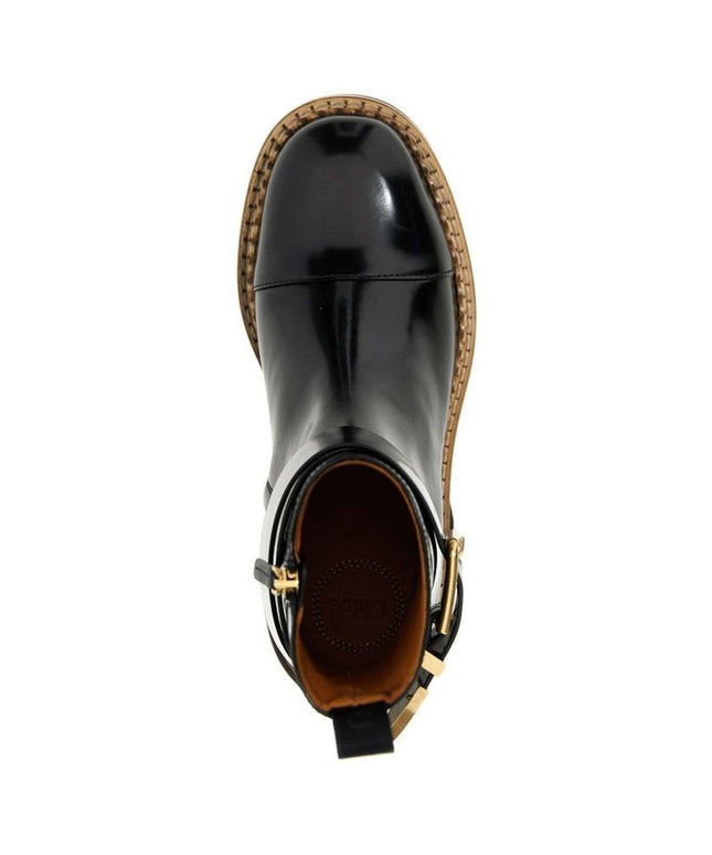 Chloé Black Calfskin Ankle Boots