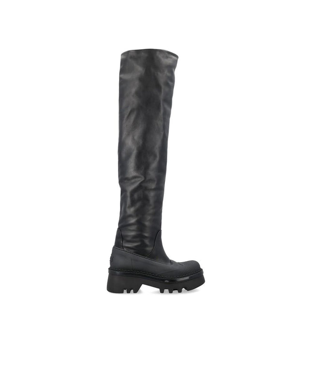 Chloé Black Leather Over The Knee