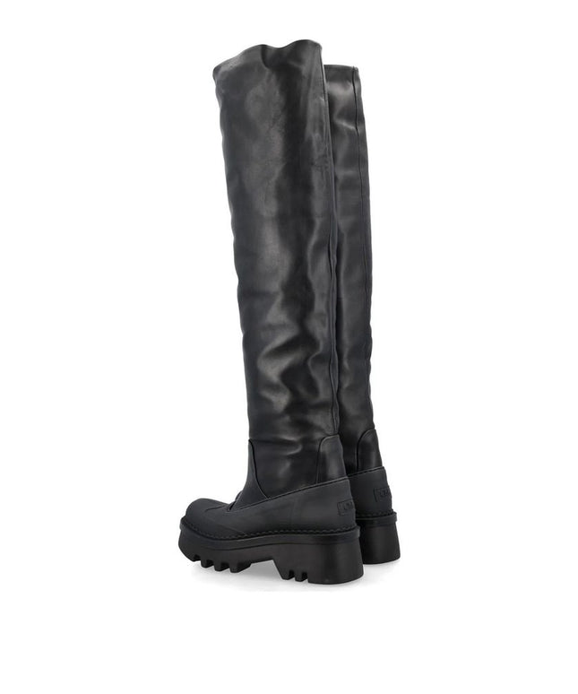 Chloé Black Leather Over The Knee
