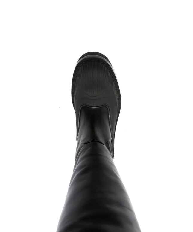 Chloé Black Leather Over The Knee