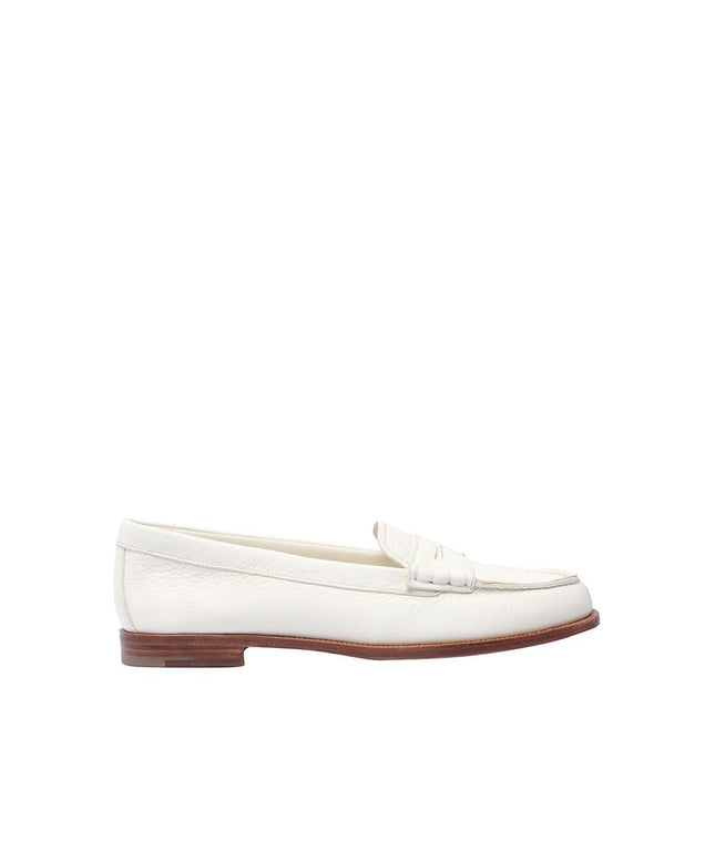 Church's White Calfskin Slip-On Loafers