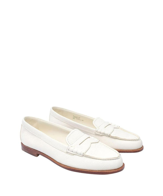 Church's White Calfskin Slip-On Loafers
