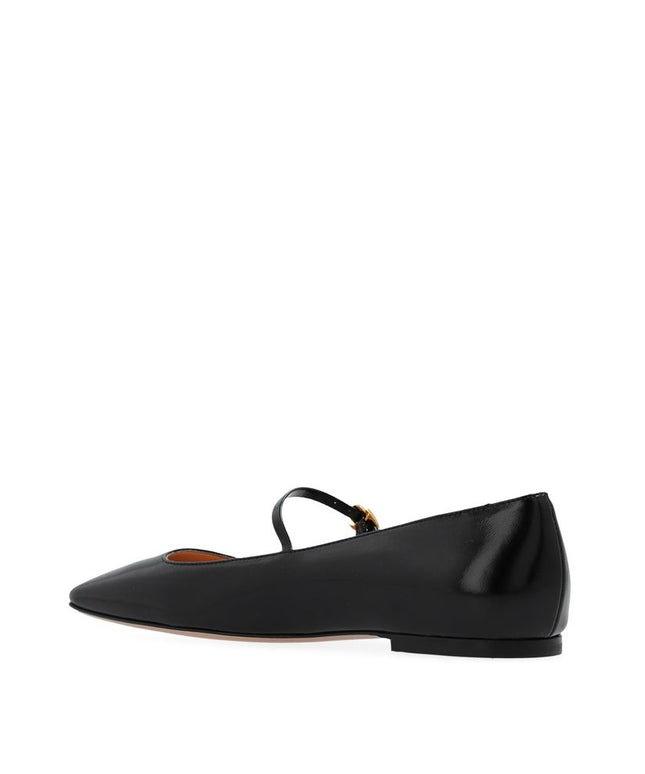 Gianvito Rossi Black Calfskin Ballet Flats
