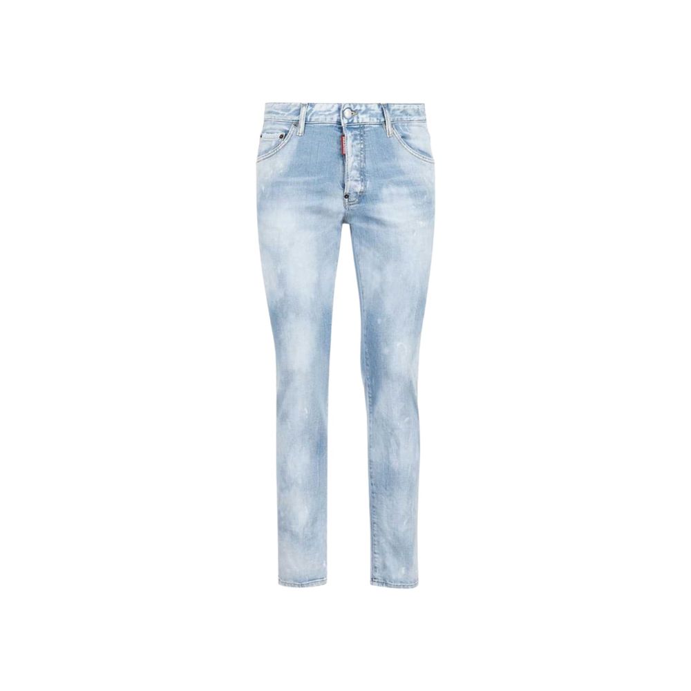 Dsquared² Blue Cotton Slim Fit Jeans