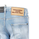 Dsquared² Blue Cotton Slim Fit Jeans