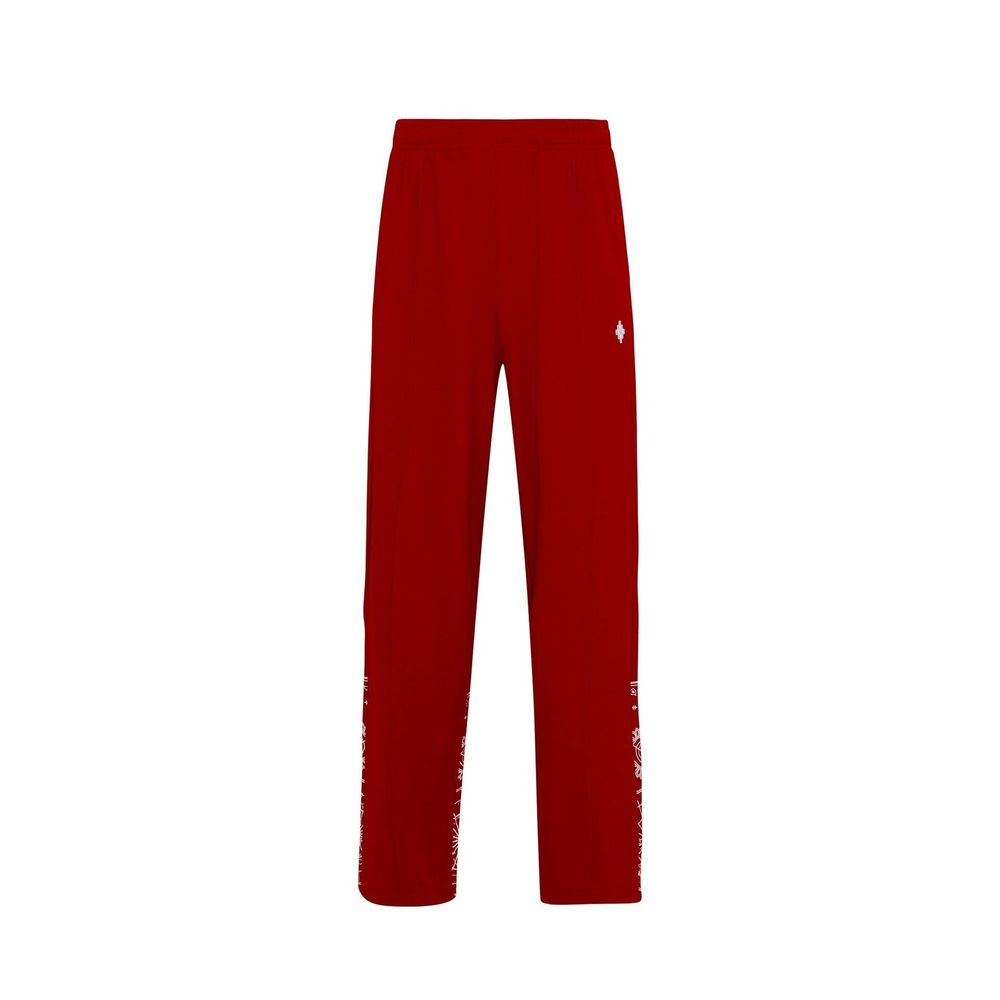 Marcelo Burlon Red Elastane Joggers (Workout Pants)