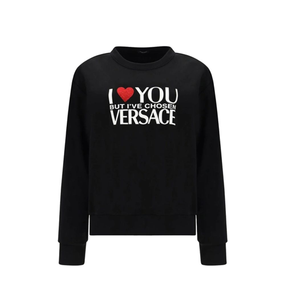 Versace Black Cotton Sweatshirt