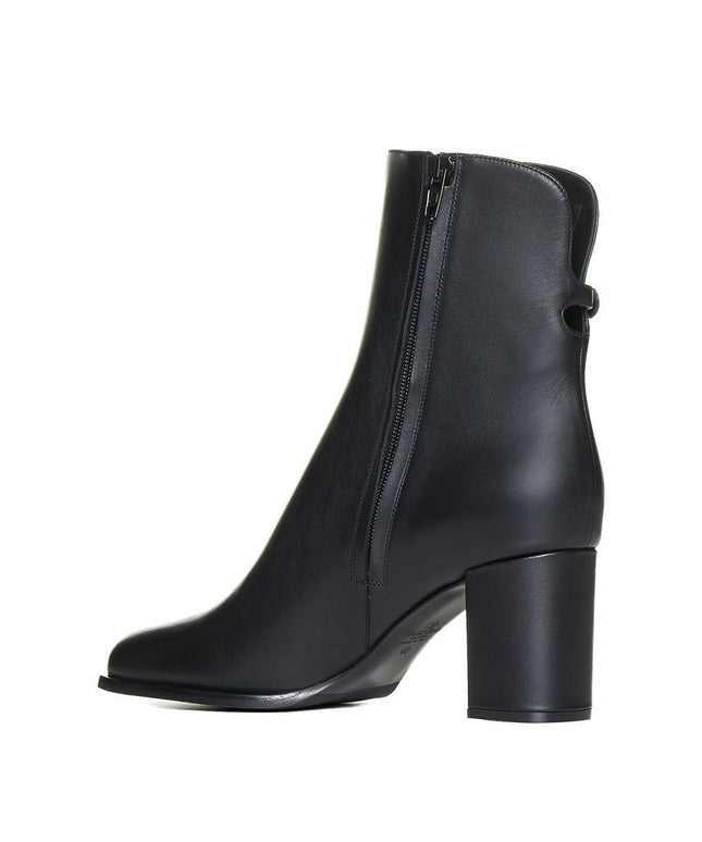 Valentino Garavani Black Calfskin Ankle Boots