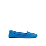 The Row Blue Calfskin Moccassin