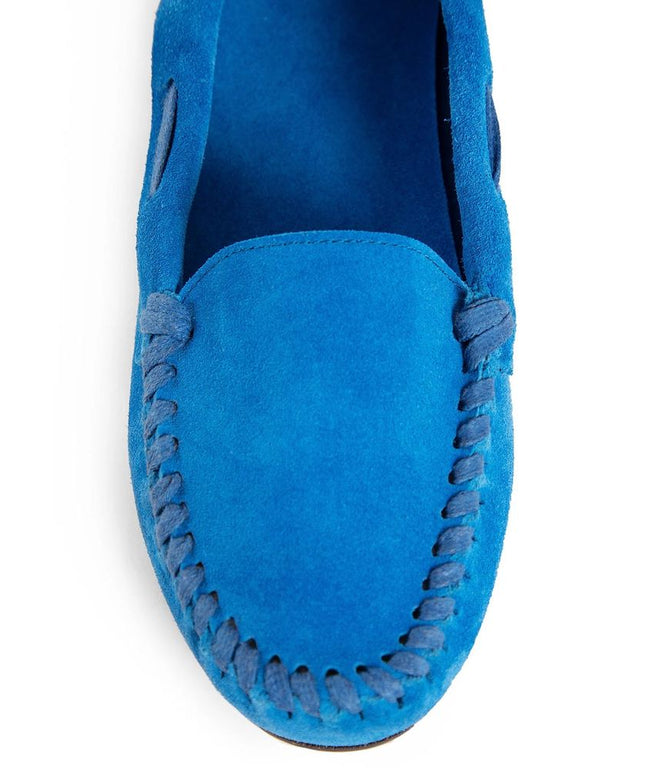 The Row Blue Calfskin Moccassin