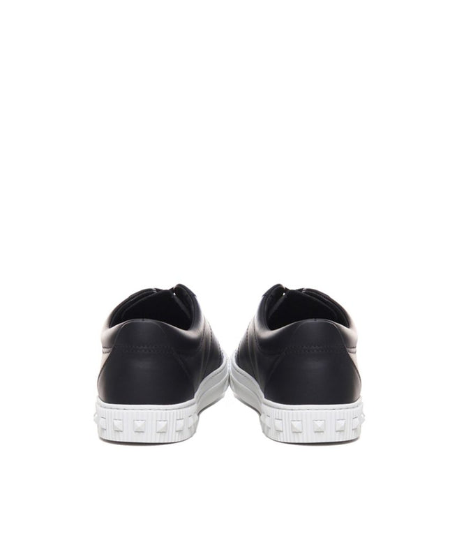 Valentino Garavani Black Calfskin Low Top Sneakers