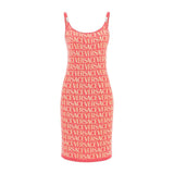 Versace Multicolor Cotton Casual Dress