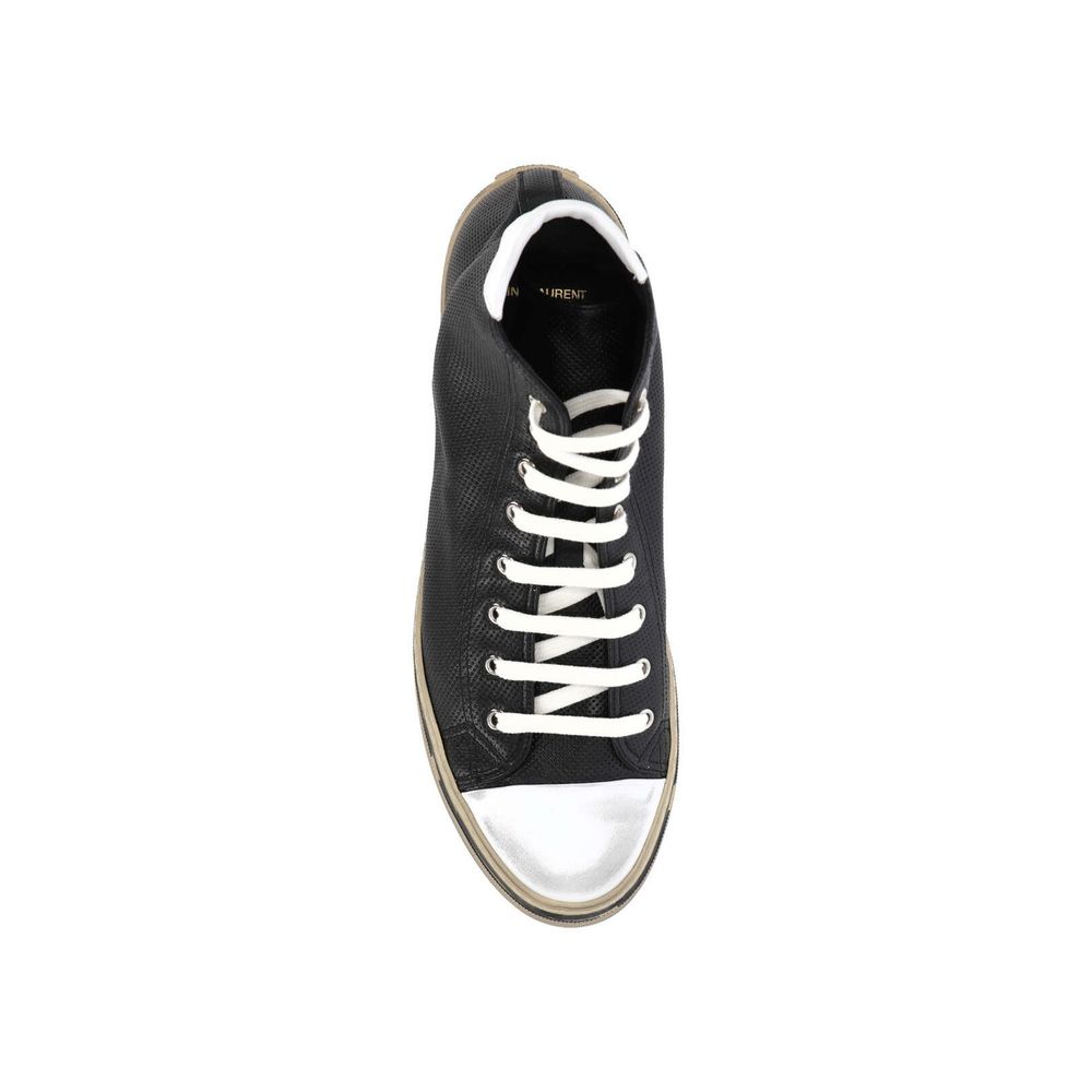 Saint Laurent Black Calfskin High Top Sneakers