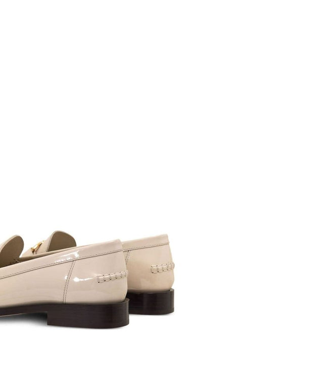 Salvatore Ferragamo White Calfskin Slip-On Loafers