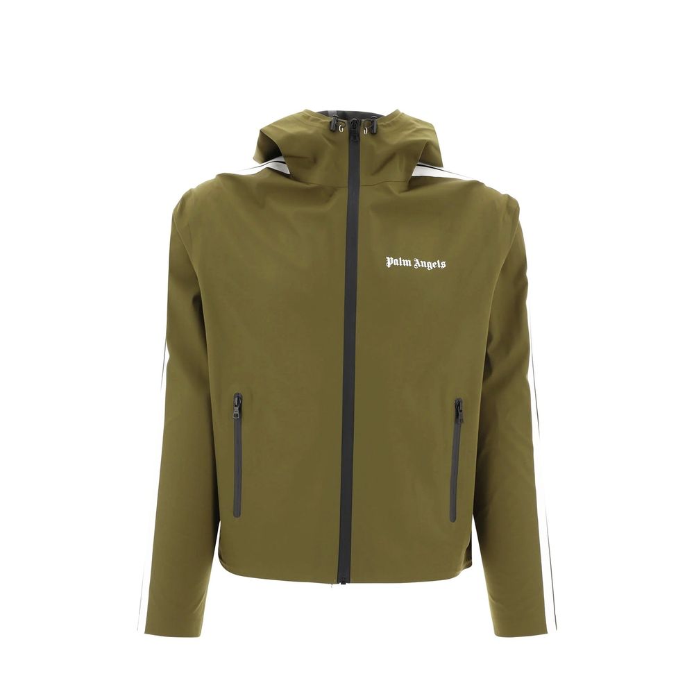 Palm Angels Green Polyethylene Shell Jacket