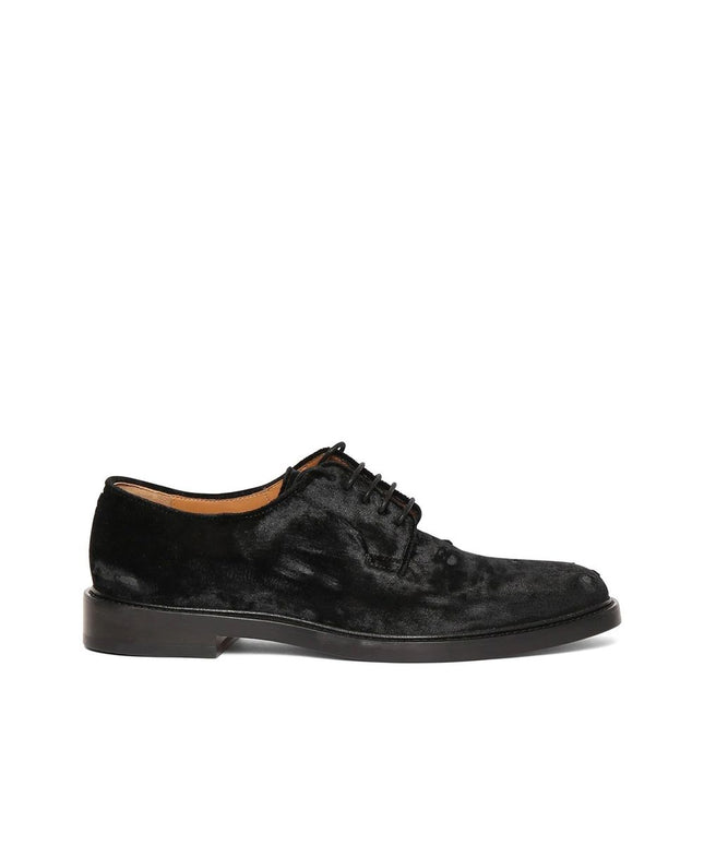 Maison Margiela Black Polyester Oxfords And Derbies
