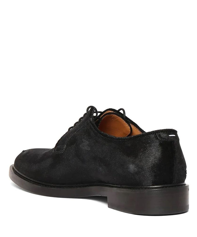 Maison Margiela Black Polyester Oxfords And Derbies