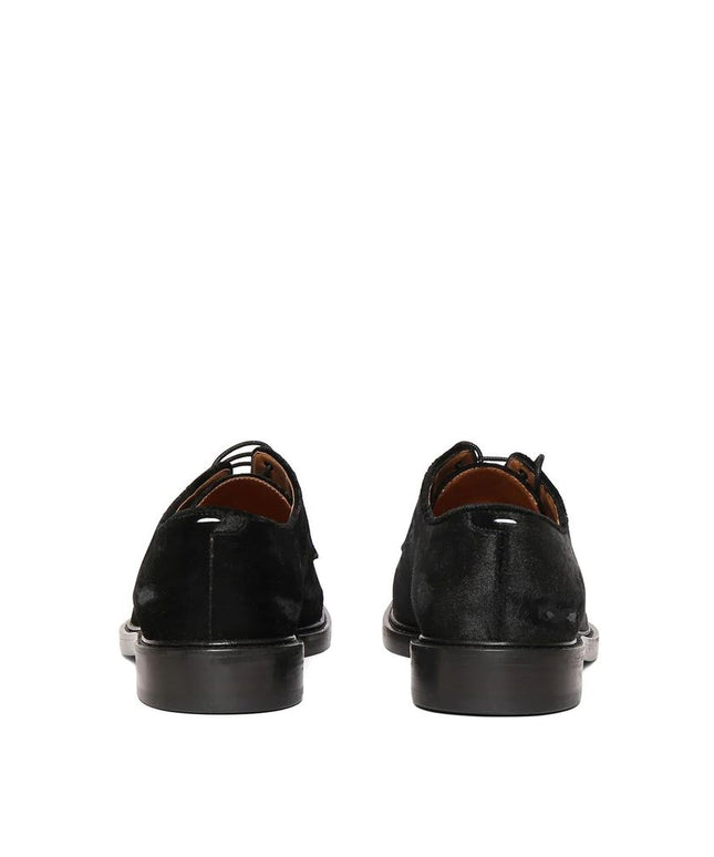Maison Margiela Black Polyester Oxfords And Derbies